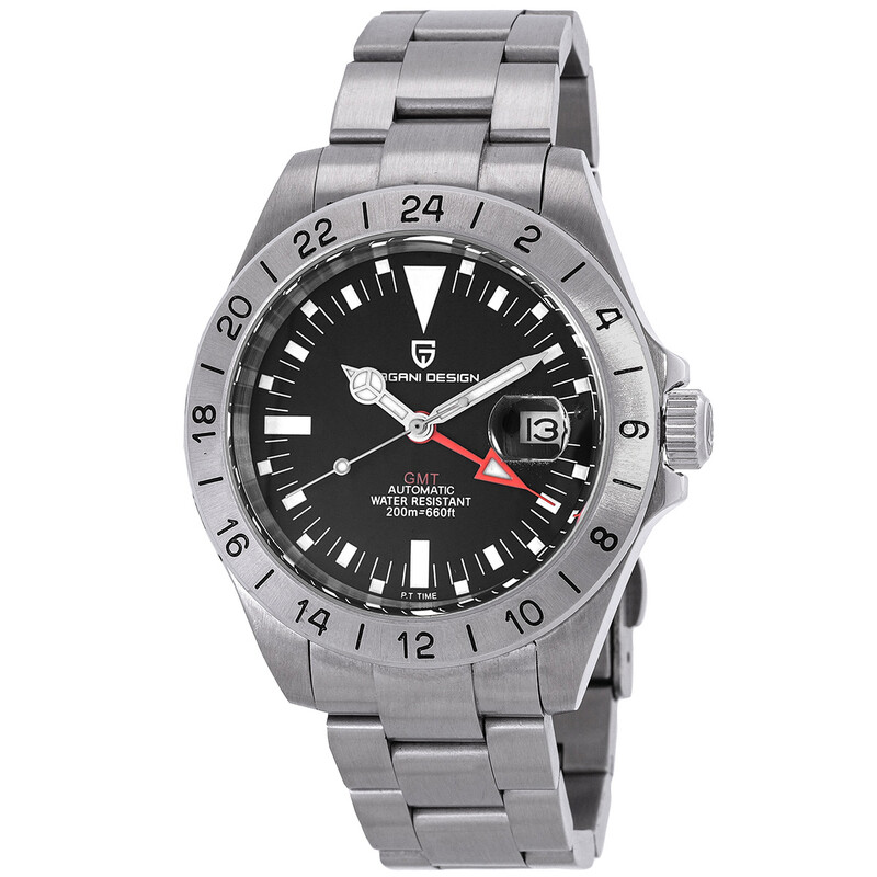 Pagani Design Explorer II Freccione GMT Automatic Black Dial Men's