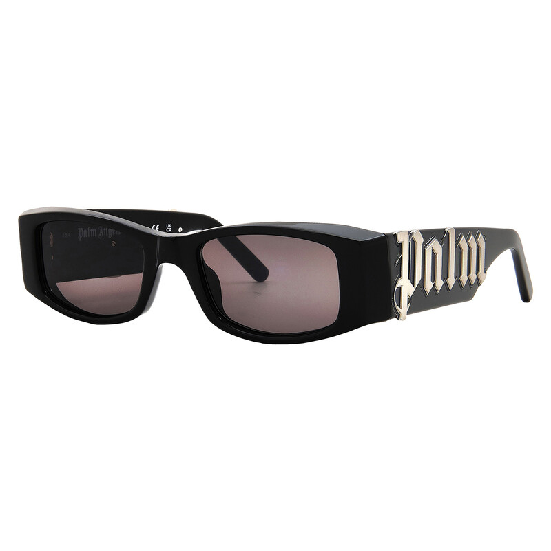 Palm Angels ANGEL Dark Grey Rectangular Unisex Sunglasses  display picture 2