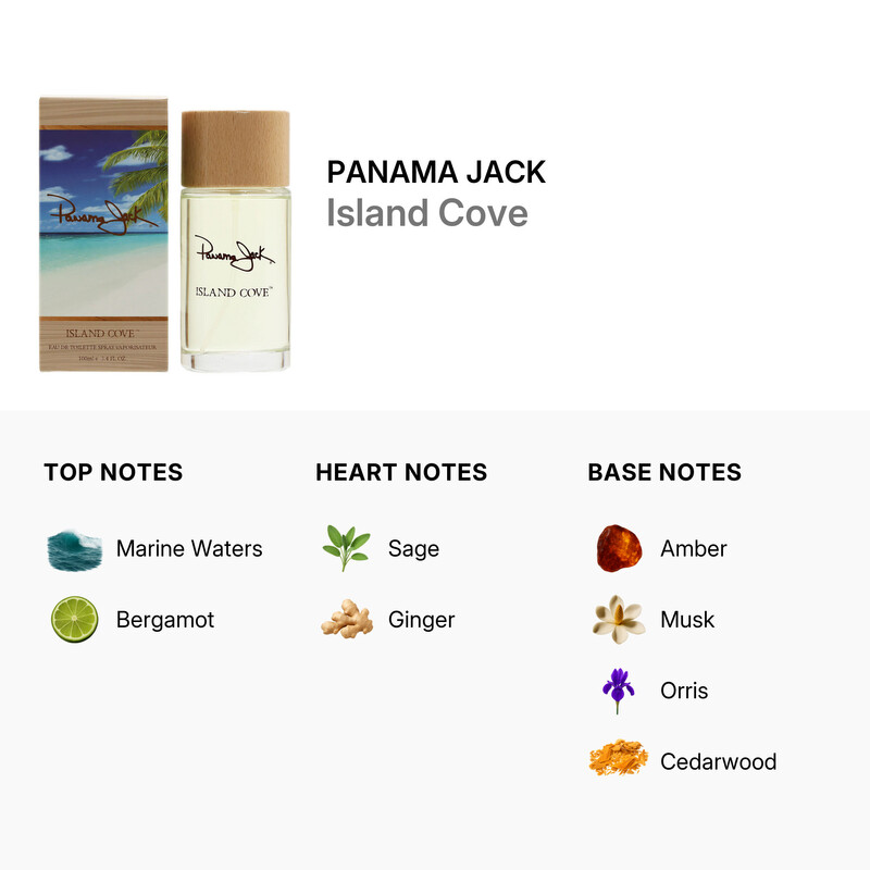 Panama Jack Unisex Island Cove EDT Spray 3.4 oz Fragrances