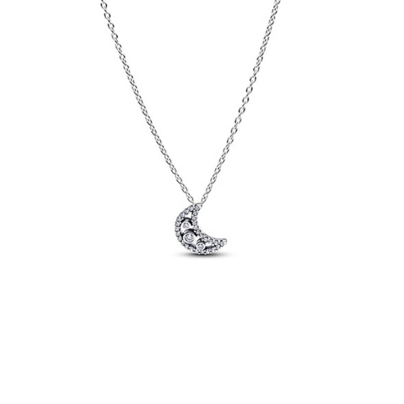 Pandora Crescent Moon Pendant Necklace 394259C01-50 5700303230948
