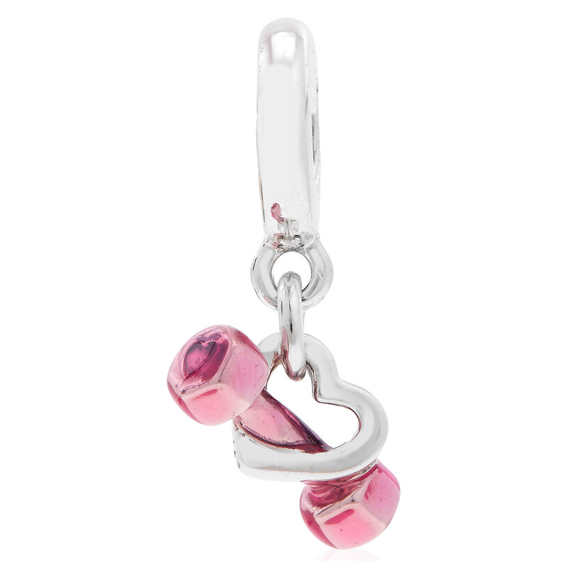Pandora Dumbbell & Heart Dangle Charm 799545C01 5700302938494