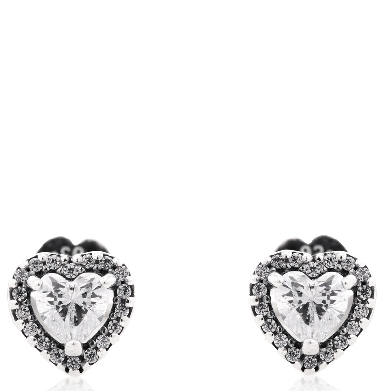 Pandora Heart Sterling Silver Stud Earrings 298427C01 5700302826241 ...