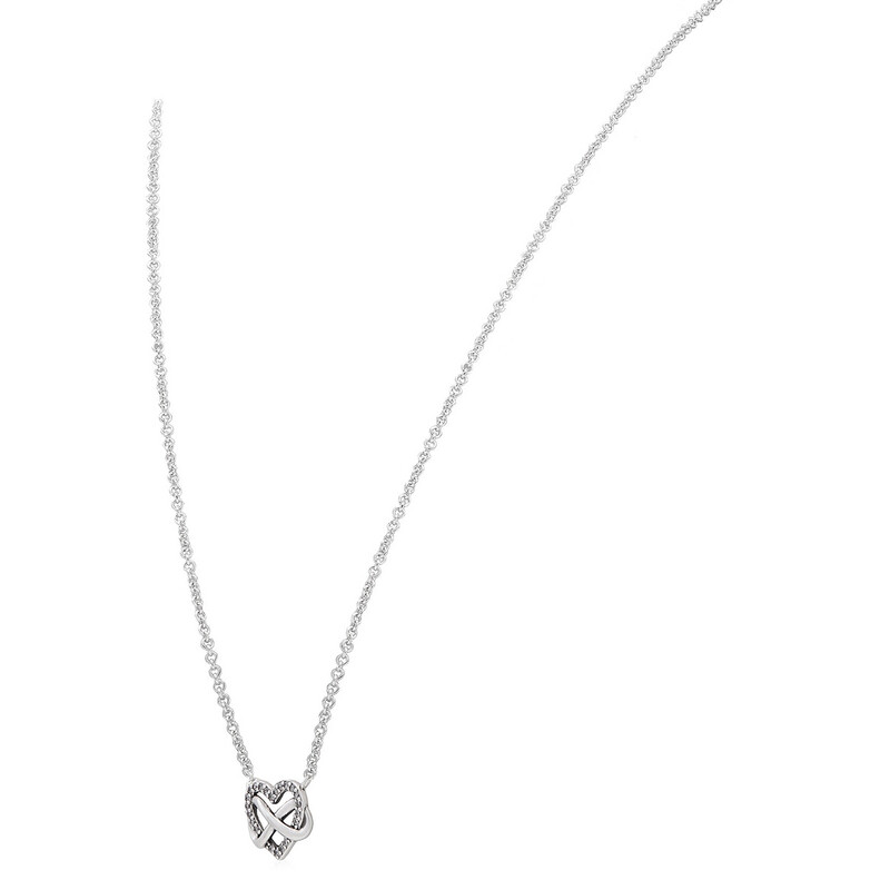 Pandora Infinity Heart Sterling Silver Necklace 392666C01-50 ...