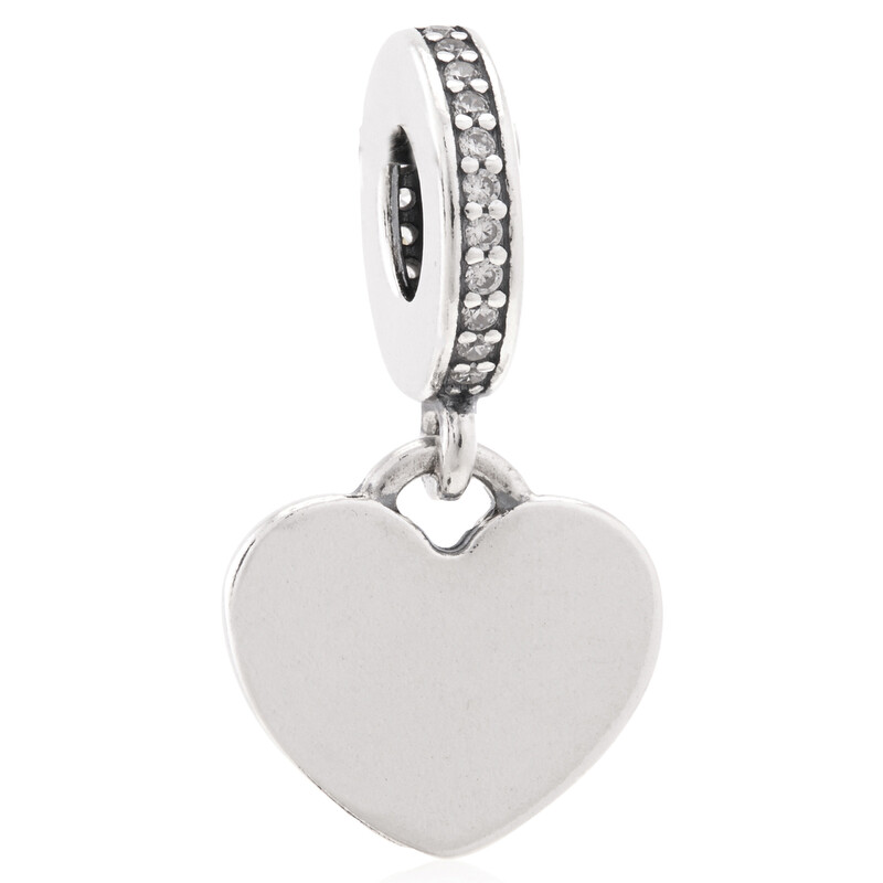 Pandora Ladies Engravable Heart Tag Dangle Charm 798761C01 ...