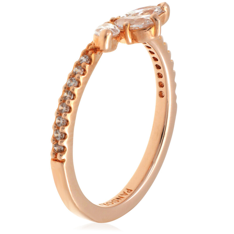Pandora Ladies Sparkling Herbarium Cluster Ring, Size 54 182392C01 ...
