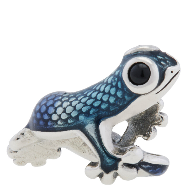 Pandora Ladies Sterling Silver Metallic Blue Gecko Charm 792701C01 ...