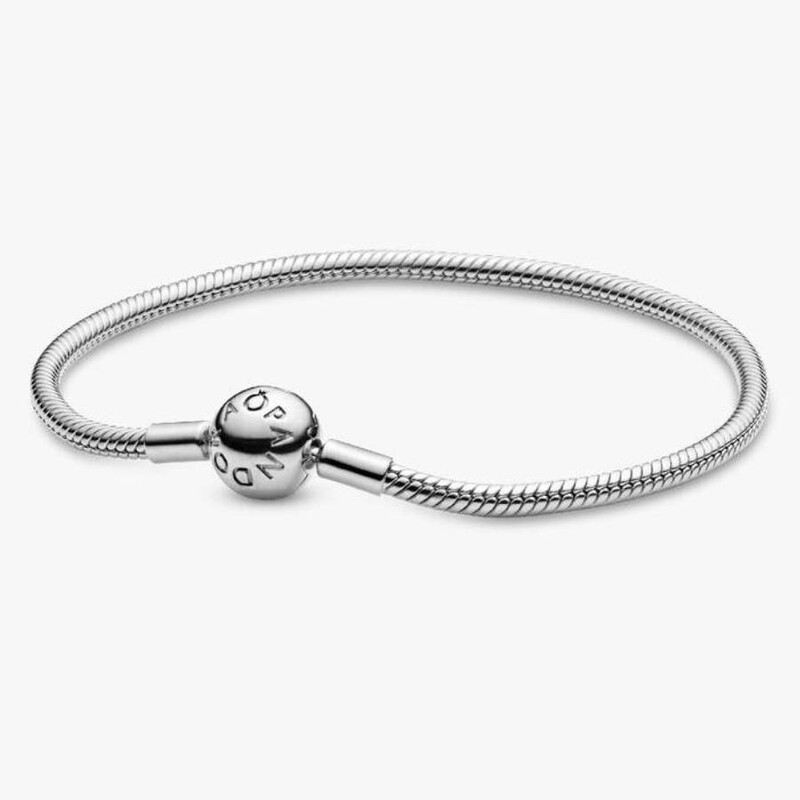 Pandora Moments Snake Chain Sterling Silver Bracelet, Size 18