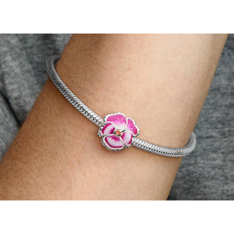 Pandora Pansy Sterling Silver Charm 790777C01 5700302971019 - Jewelry ...