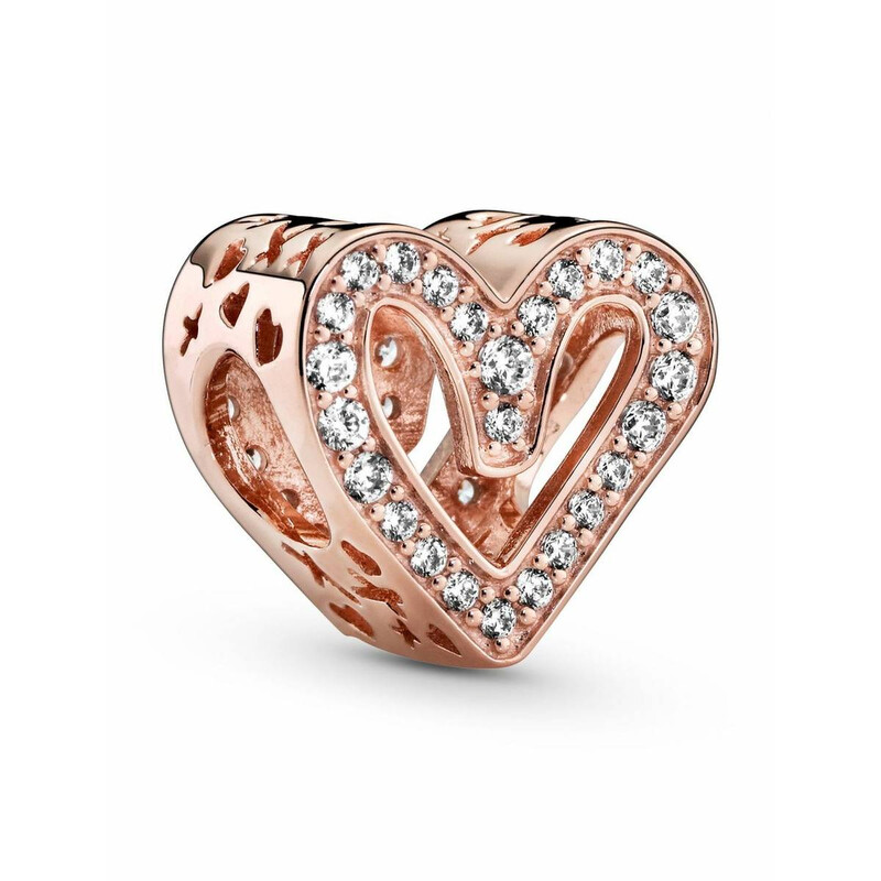 Pandora Sparkling Freehand Heart Charm 788692C01 - Jewelry - Jomashop