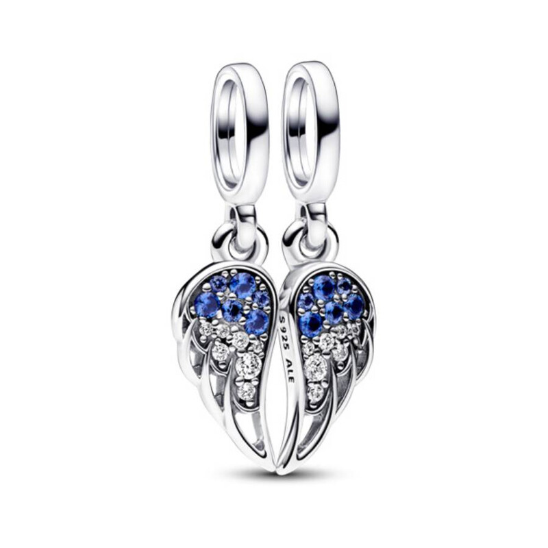 Pandora Sparkling Splitable Angel Wings Dangle Charm 792821C01 ...