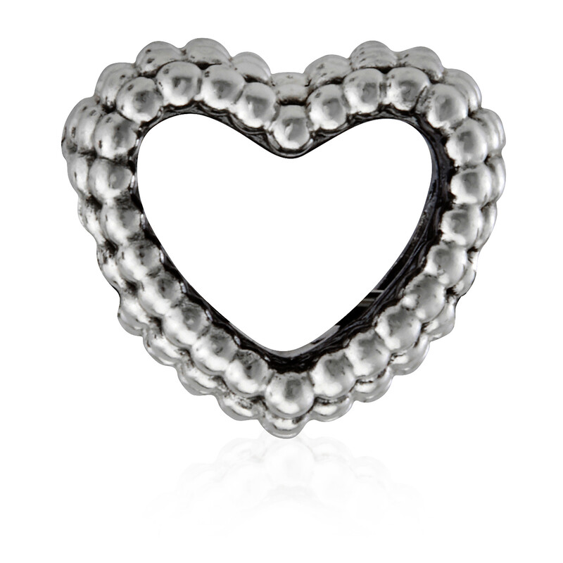 Pandora Sterling Silver Beaded Open Heart Charm 797516 5700302690972 ...
