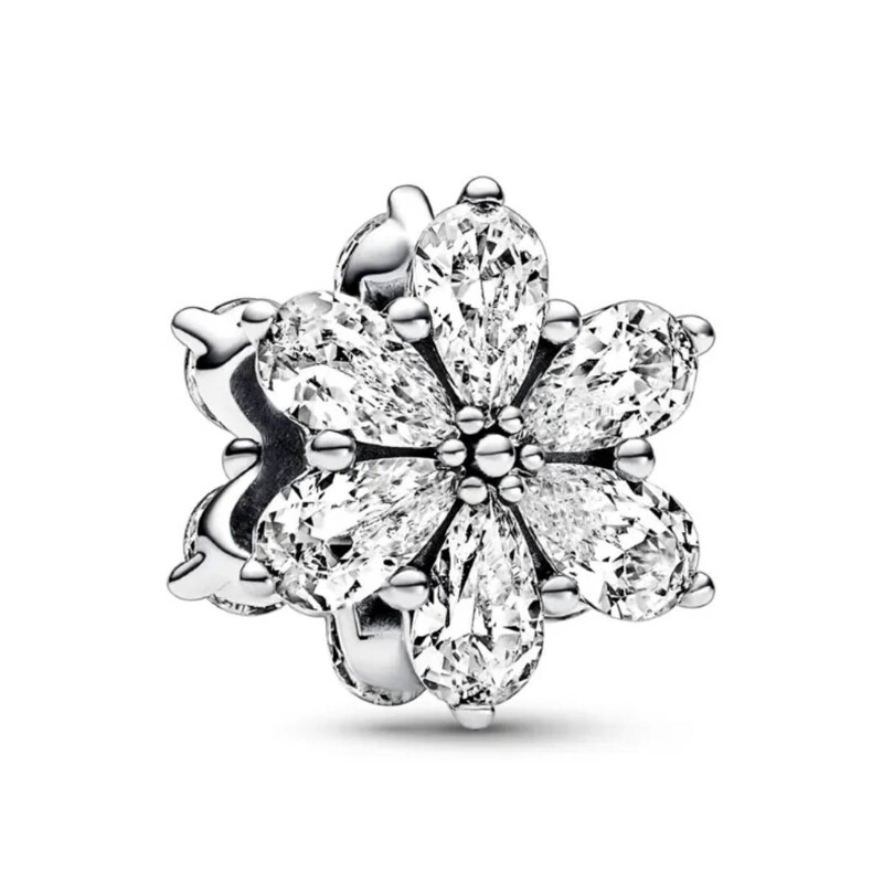 Pandora Timeless Sparkling Herbarium Cluster Sterling Silver Charm