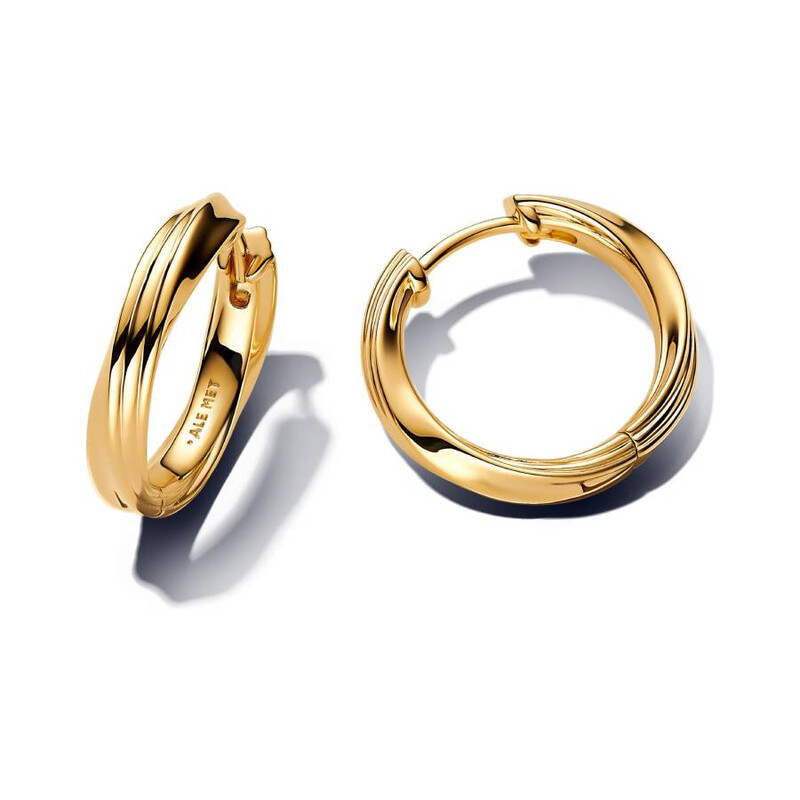 【新品】新作Twisted Hoop Pierces ノベルティ付き Pandora Twisted Hoop Earrings 263878C00 5700303194479 - Jewelry