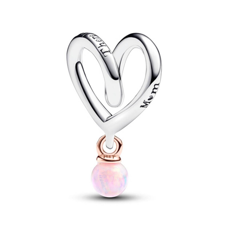 Pandora Two-tone Wrapped Heart Charm 783242C01 5700303113449 - Jewelry ...