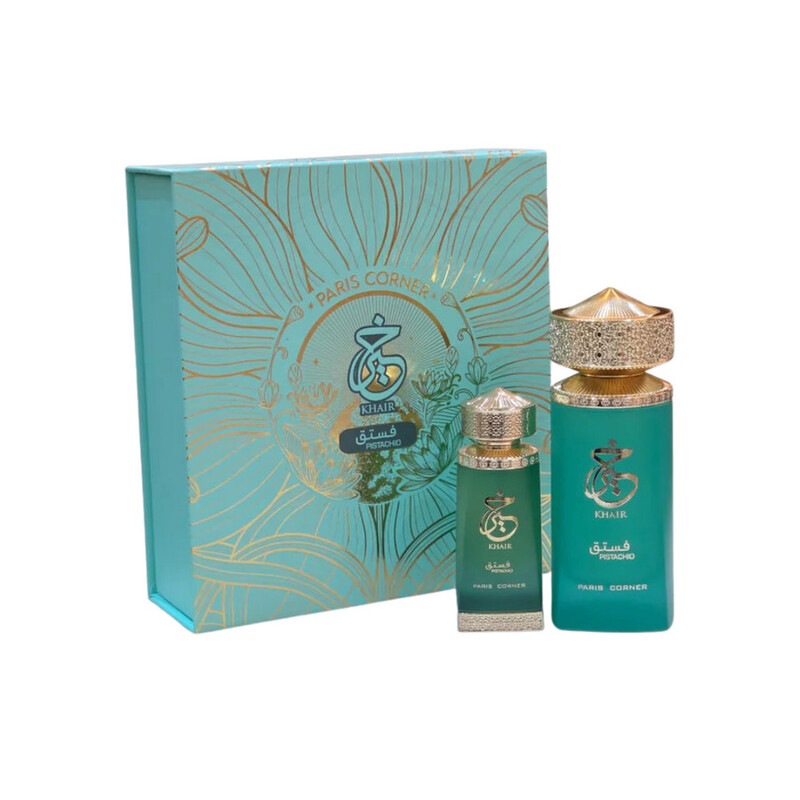 Paris Corner Unisex Pistachio Khair Gift Set Fragrances