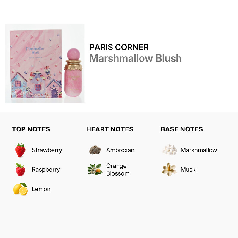Paris Corner Ladies Marshmallow Blush EDP Spray 3.4 oz Fragrances