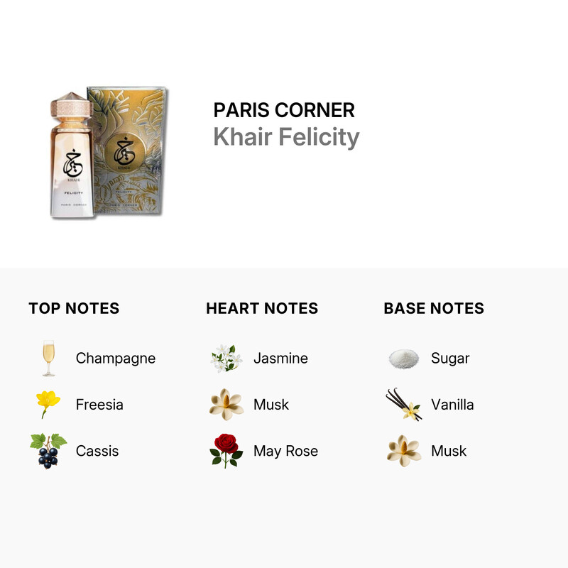 Paris Corner Ladies Khair Felicity EDP Spray 3.38 oz Fragrances