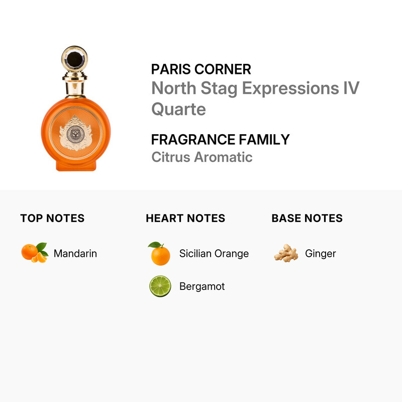 Paris Corner Unisex North Stag Expressions IV Quarte Extrait de