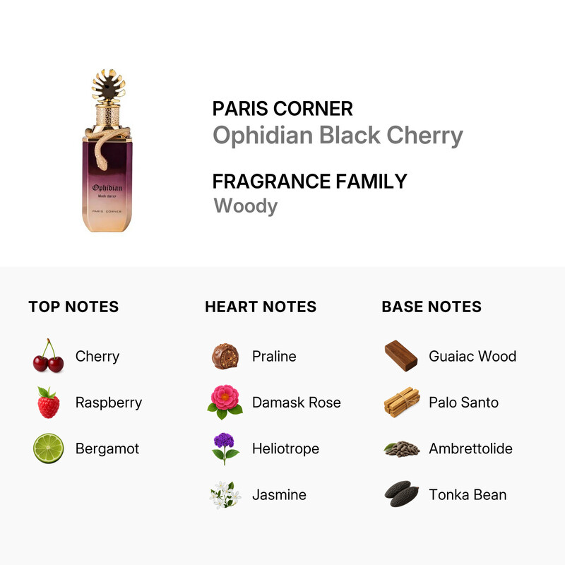 Paris Corner Unisex Ophidian Black Cherry EDP Spray 3.38 oz