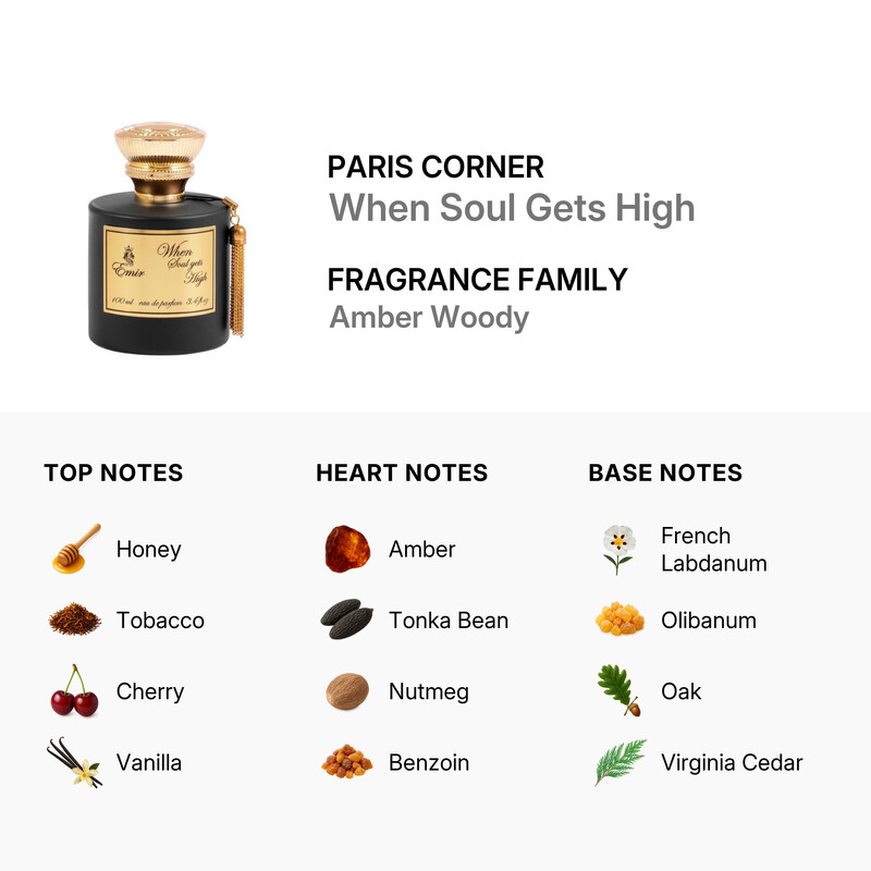 Paris Corner Unisex When Soul Gets High EDP Spray 3.4 oz