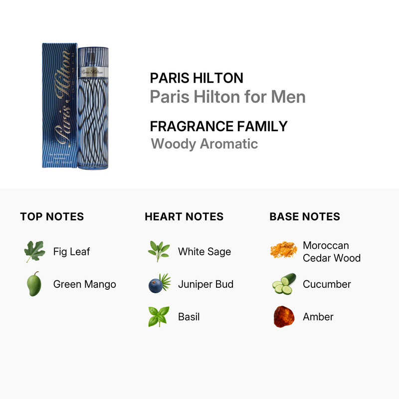 Paris Hilton for Men by Paris Hilton EDT Spray 3.3 oz 608940519769