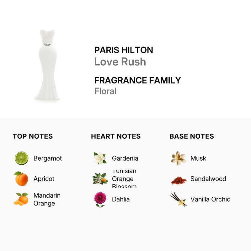 Paris Hilton Ladies Love Rush EDP Spray 3.38 oz Fragrances 0