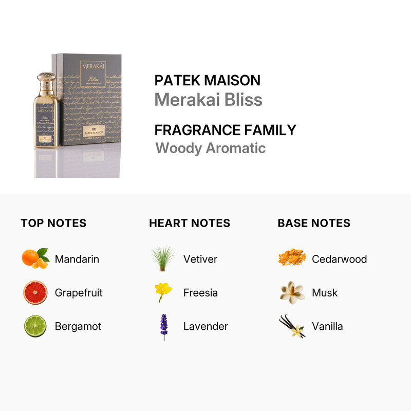 Patek Maison Unisex Merakai Bliss EDP 3.4 oz (100ml) 850039142055