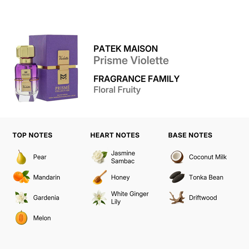 パテックメイソン プリズメ ヴェール オードパルファム EDP SP 90ml Patek Maison Unisex Prisme Violette EDP Spray 1 oz Fragrances