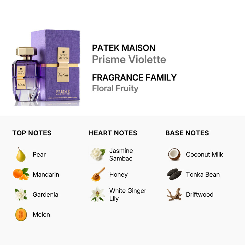 Patek Maison Unisex Prisme Violette EDP Spray 3.0 oz Fragrances