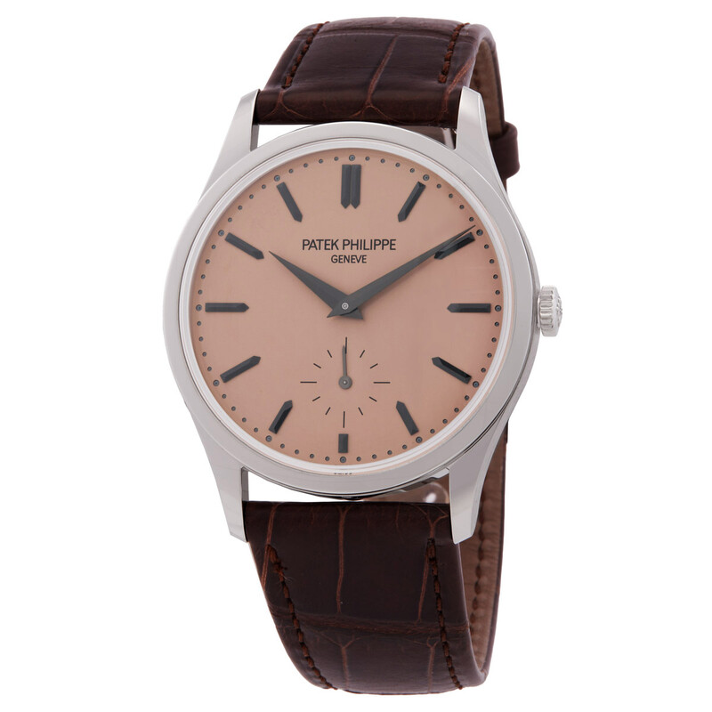 Patek Philippe Calatrava Hand Wind Salmon Dial Men's Watch 6196P