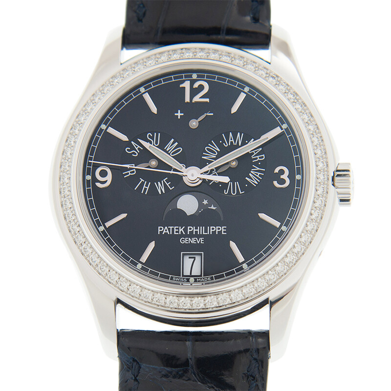 Patek Philippe Complications Annual Calendar Blue Dial 18kt White