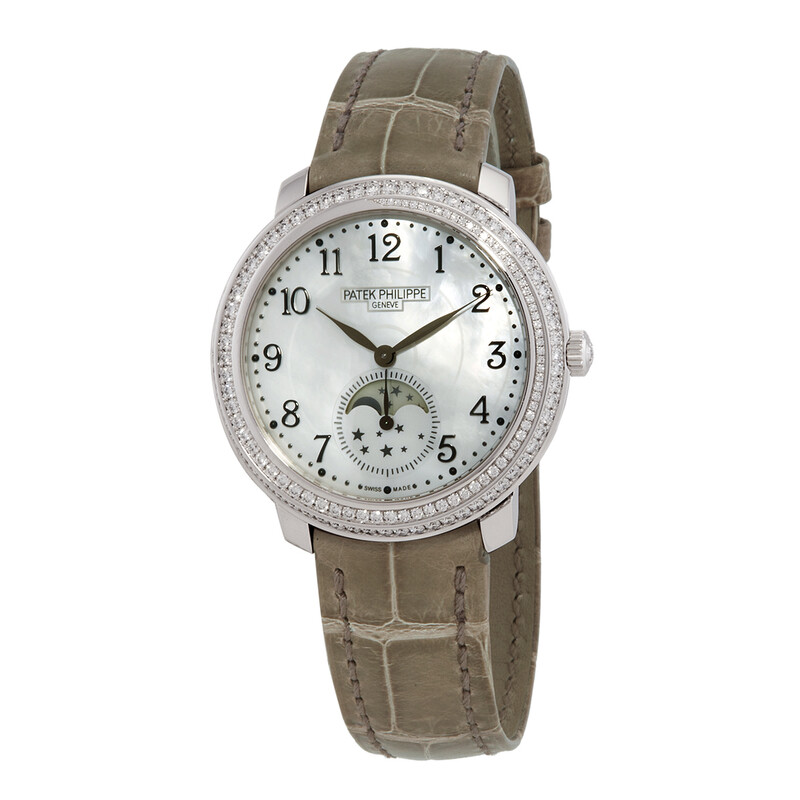 Patek Philippe Complications Hand Wind White Mother of Pearl Dial