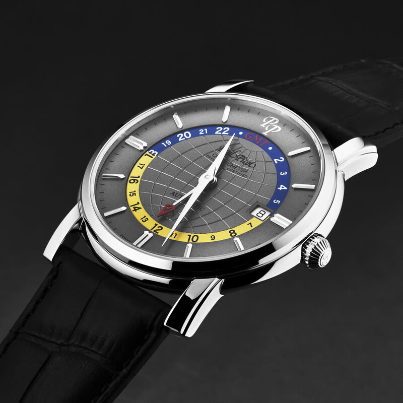 Paul Picot Firshire Automatic Grey Dial Men's Watch P3755.SG.GMT Paul Picot Firshire Automatic Grey Dial Men's Watch P3755.SG.GMT