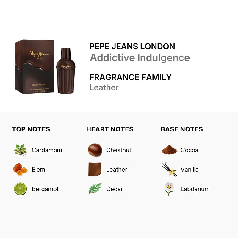 Pepe Jeans London Men's Addictive Indulgence EDP Spray 3.38 oz