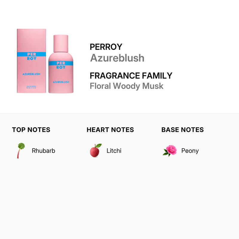 Perroy Unisex Azureblush EDP Spray 3.4 oz Fragrances 3760307582223