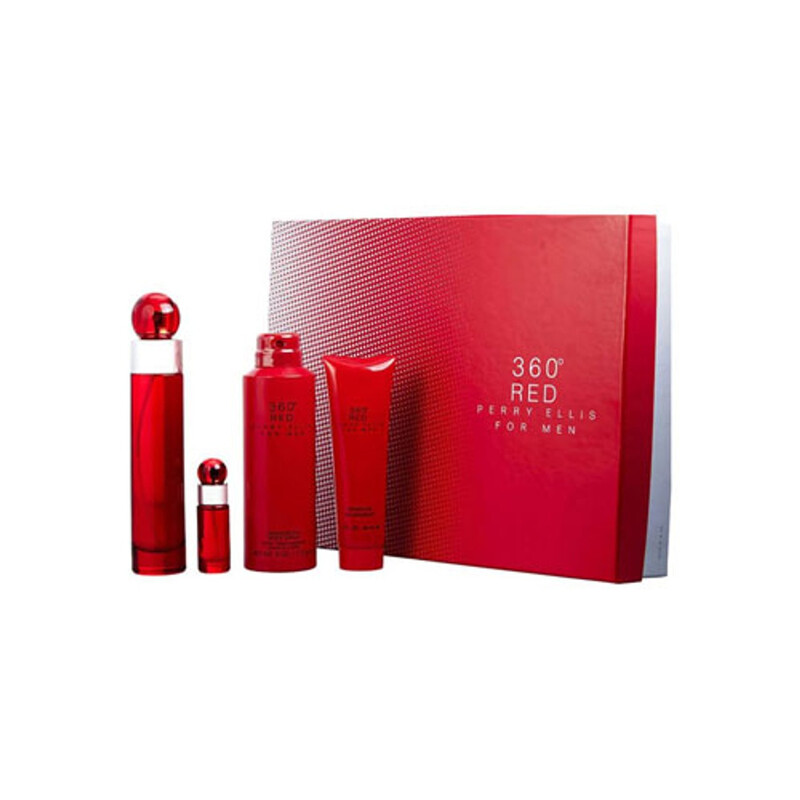 Perry Ellis Men's 360 Red For Men Gift Set Fragrances 844061015678