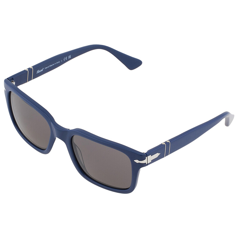 Persol Dark Grey Rectangular Unisex Sunglasses PO3272S 1170B1 55