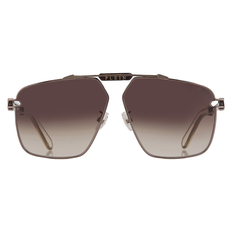 Philipp Plein Brown Gradient Navigator Men's Sunglasses SPP049M