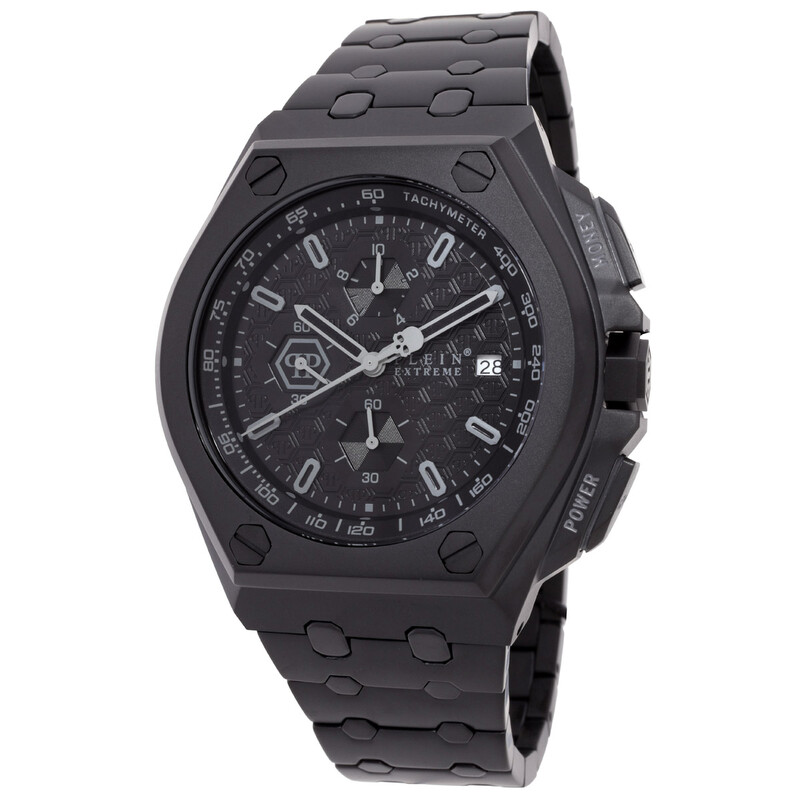 Philipp Plein Extreme Chronograph Quartz Black Dial Men's Watch