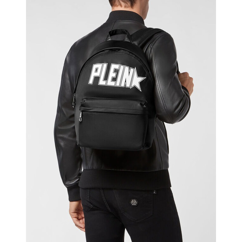 Philipp Plein Iconic Plein Nylon Backpack In Black PAAS-MBA1158-PTE003N ...