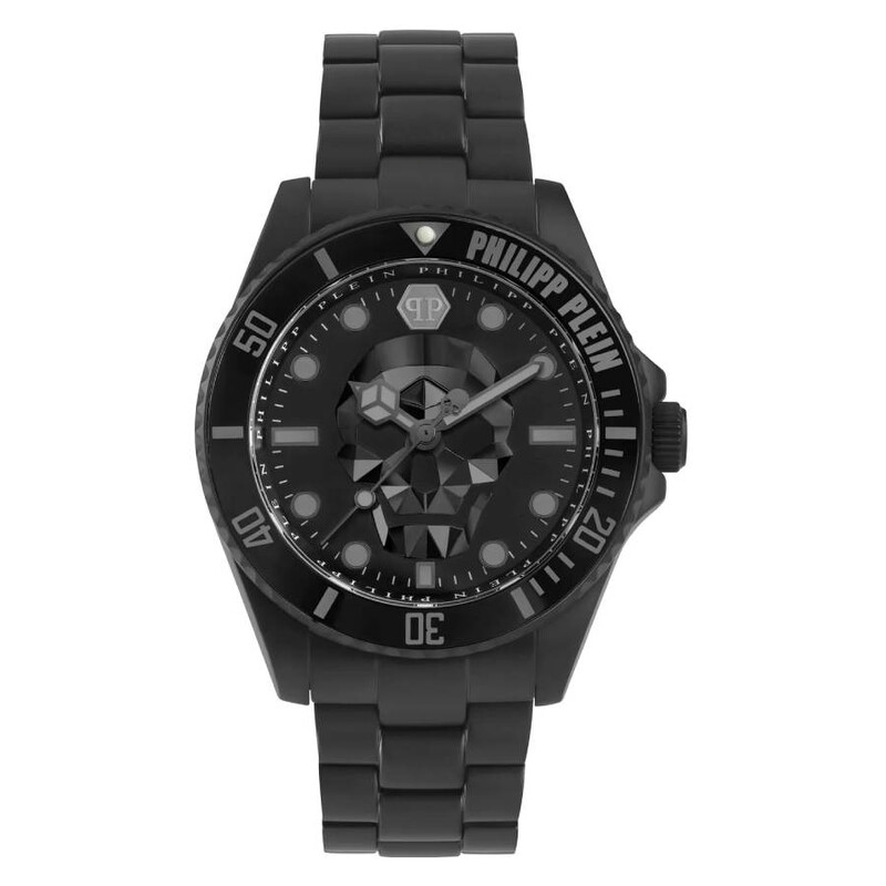 Philipp Plein The Skull Diver Quartz Black Dial Men display picture 1