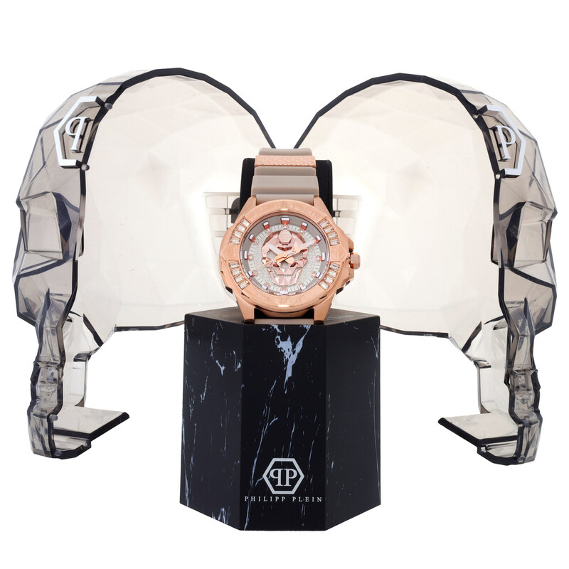 Philipp Plein The Skull Quartz Crystal Beige Dial Watch  display picture 2