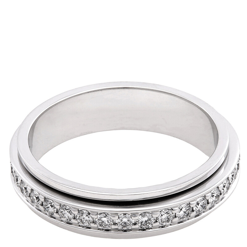 Piaget Possession 18k White Gold .56 CT Diamond Wedding Ring, Size