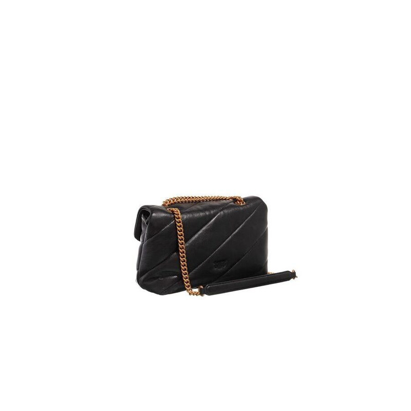 Pinko Black Lamb Leather Crossbody Bag 100038 A0F2 Z99Q