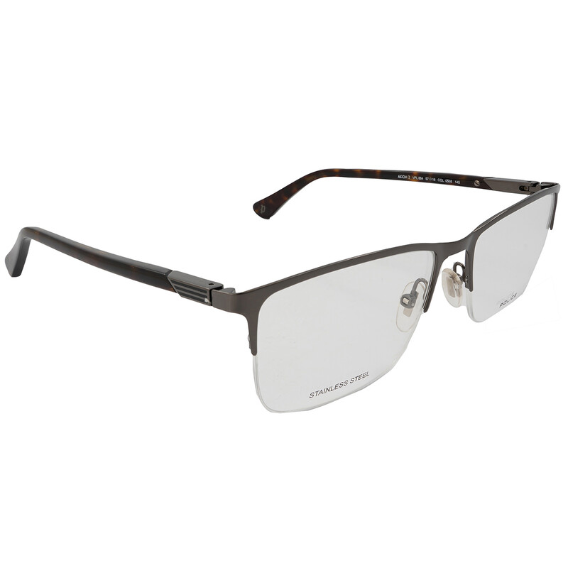 Vples0568 Police Demo Rectangular Men's Eyeglasses VPL884 0568 57 190605171929 ...