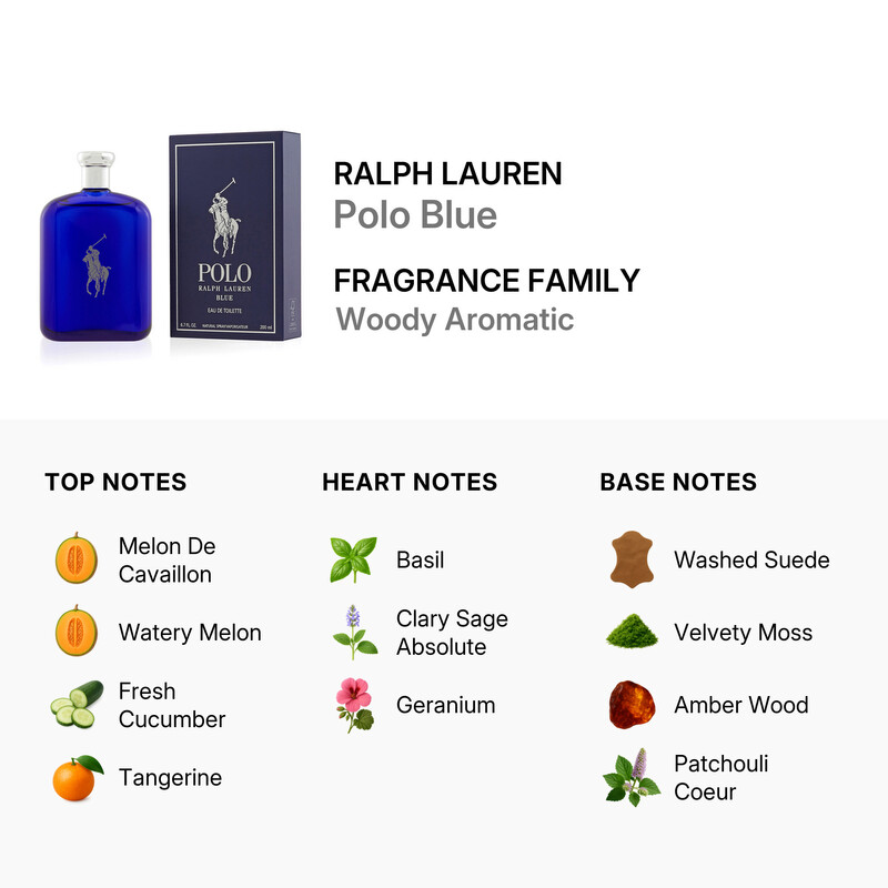 Ralph Lauren Polo Blue / Ralph Lauren EDT Spray 6.7 oz (m