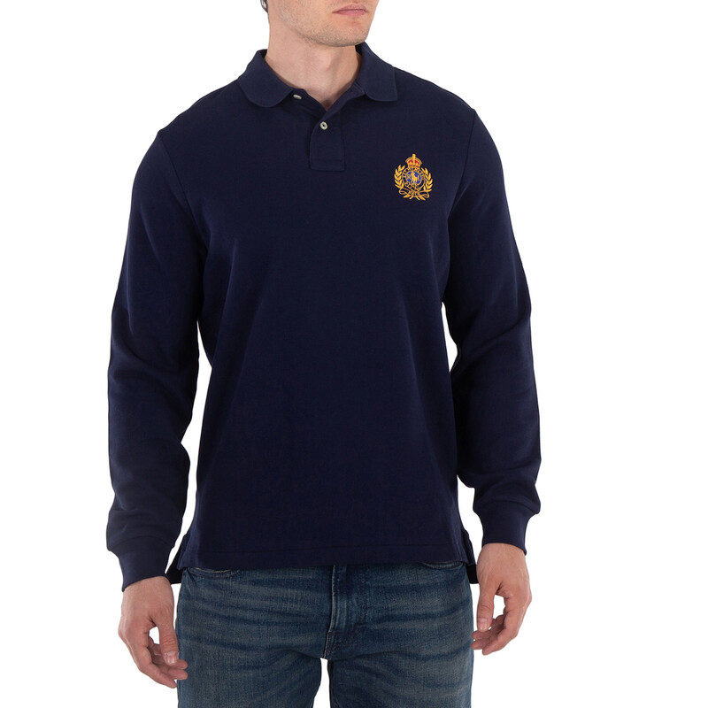 Polo Ralph Lauren Big Pony Polo Crest Long Sleeve Polo, Size Large