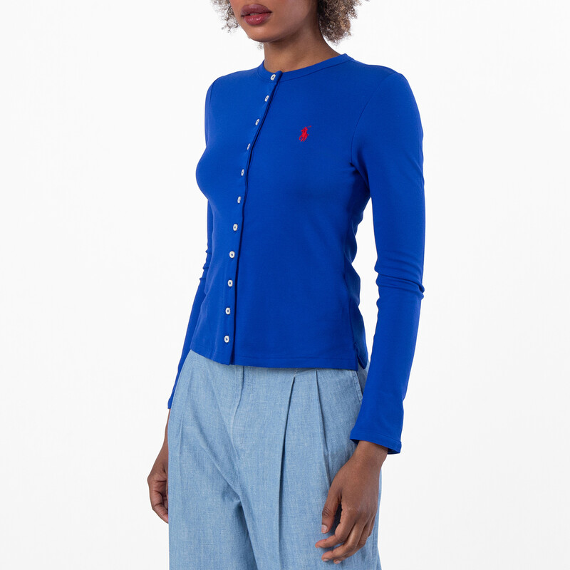 トップス polo ralph lauren pima cotton cardigan Polo Ralph Lauren Cotton Mesh Pony Cardigan, Size Large