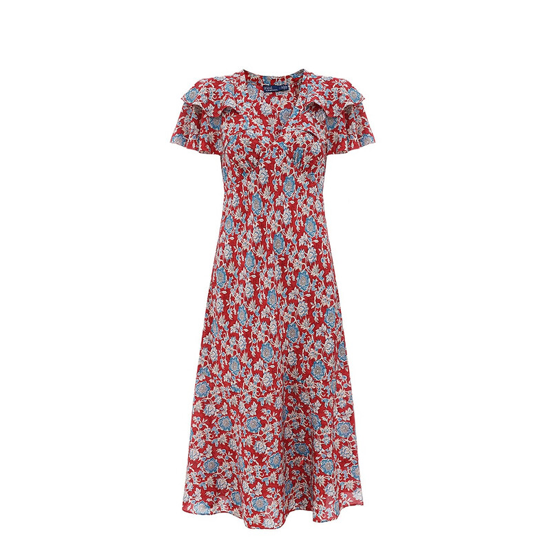 Polo Ralph Lauren Floral-Printed Silk Dress, Size 4 211959910001