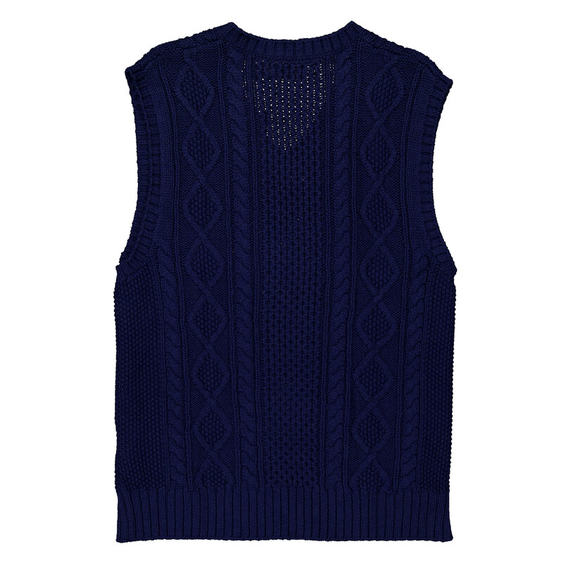 Polo Ralph Lauren Men's Aran-Knit Cotton Sweater Vest, Size Medium
